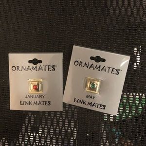 2 Vintage Ornamates Stainless Steel Italian Link Charms- 632  $20 or $15 w/offer